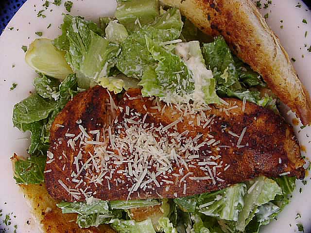 cajun blackened salmon Caesar