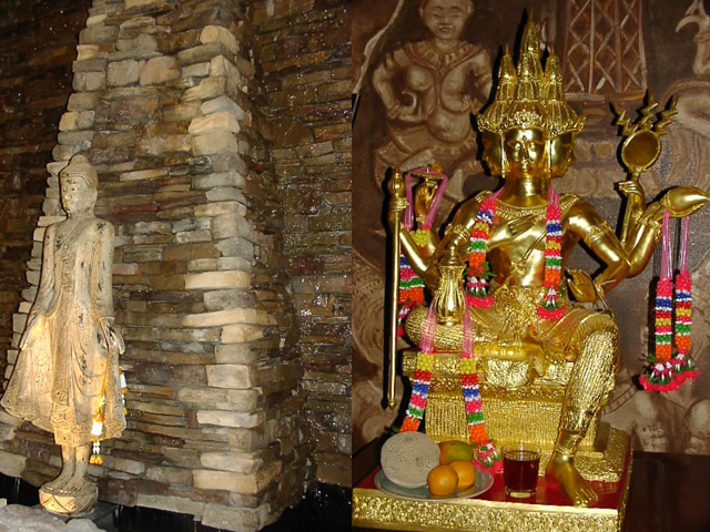 coin fountain siren and idol offerings
