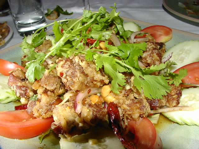 crispy duck salad